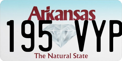 AR license plate 195VYP