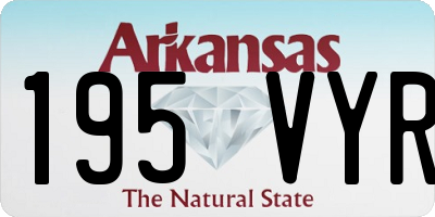 AR license plate 195VYR