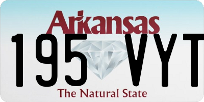 AR license plate 195VYT