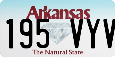 AR license plate 195VYV