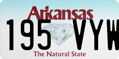 AR license plate 195VYW