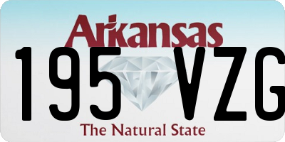 AR license plate 195VZG
