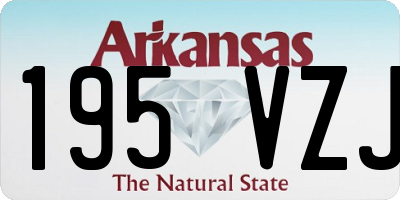 AR license plate 195VZJ