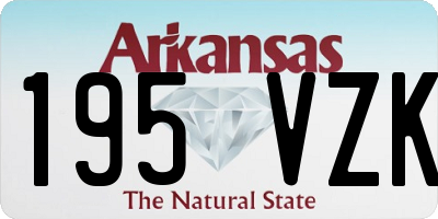 AR license plate 195VZK