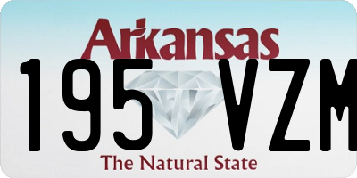 AR license plate 195VZM
