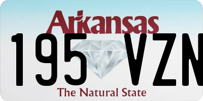 AR license plate 195VZN