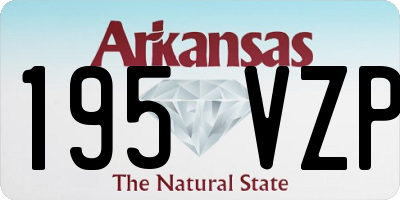 AR license plate 195VZP