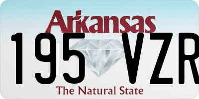 AR license plate 195VZR
