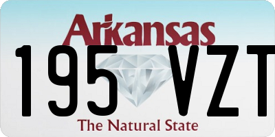 AR license plate 195VZT