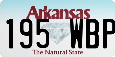 AR license plate 195WBP