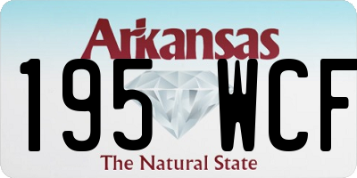 AR license plate 195WCF