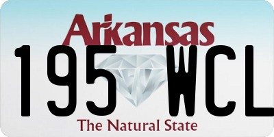 AR license plate 195WCL
