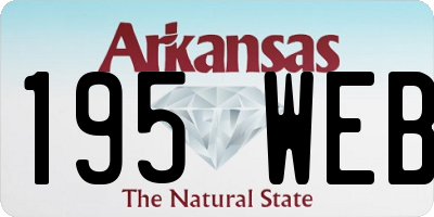 AR license plate 195WEB
