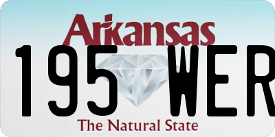 AR license plate 195WER