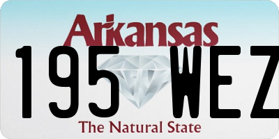 AR license plate 195WEZ