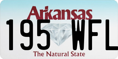 AR license plate 195WFL