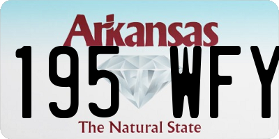 AR license plate 195WFY