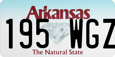AR license plate 195WGZ