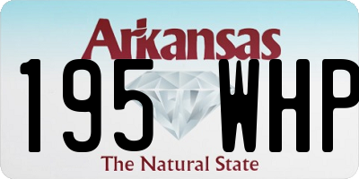 AR license plate 195WHP