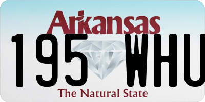 AR license plate 195WHU