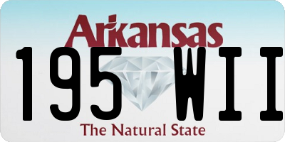 AR license plate 195WII