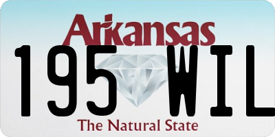 AR license plate 195WIL