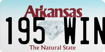 AR license plate 195WIN