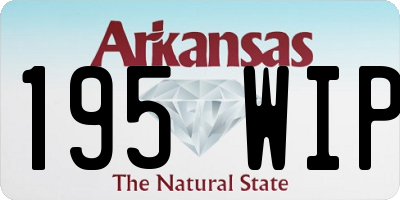 AR license plate 195WIP