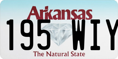 AR license plate 195WIY