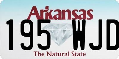 AR license plate 195WJD