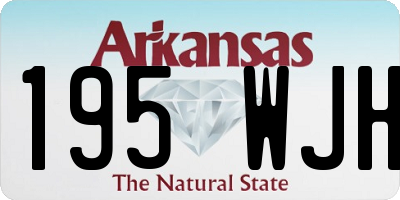 AR license plate 195WJH