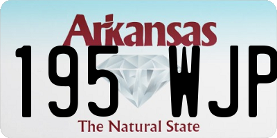 AR license plate 195WJP