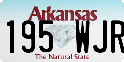 AR license plate 195WJR