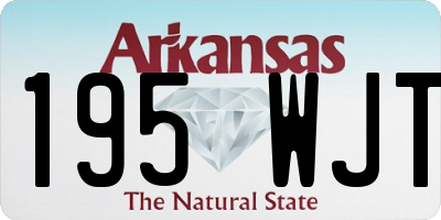 AR license plate 195WJT
