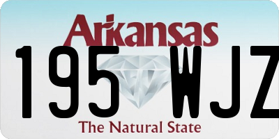 AR license plate 195WJZ