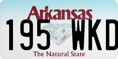 AR license plate 195WKD