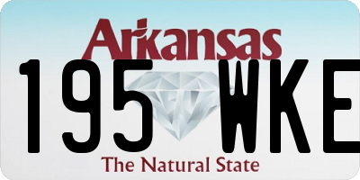 AR license plate 195WKE