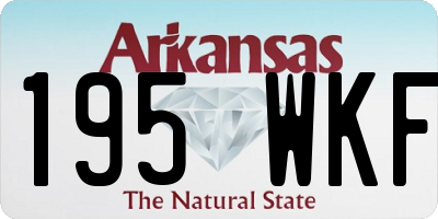AR license plate 195WKF