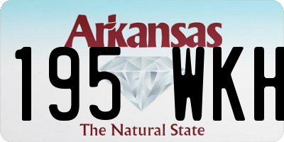 AR license plate 195WKH