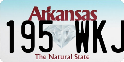 AR license plate 195WKJ