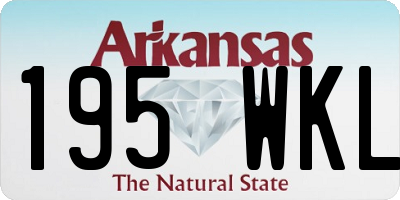 AR license plate 195WKL
