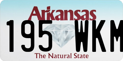 AR license plate 195WKM