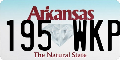 AR license plate 195WKP