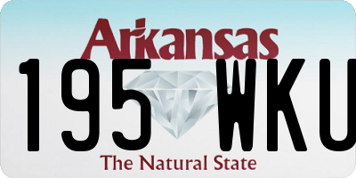 AR license plate 195WKU