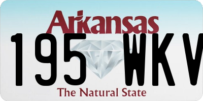 AR license plate 195WKV