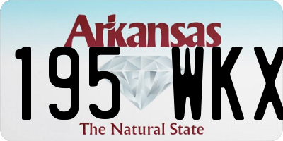 AR license plate 195WKX