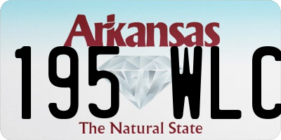 AR license plate 195WLC