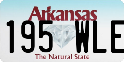 AR license plate 195WLE