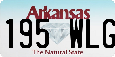 AR license plate 195WLG