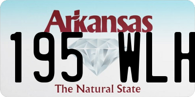 AR license plate 195WLH